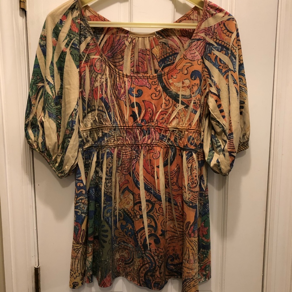 B.L.E.U. Peasant Top